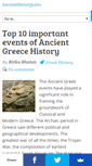 Mobile Screenshot of ancienthistorylists.com