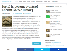 Tablet Screenshot of ancienthistorylists.com